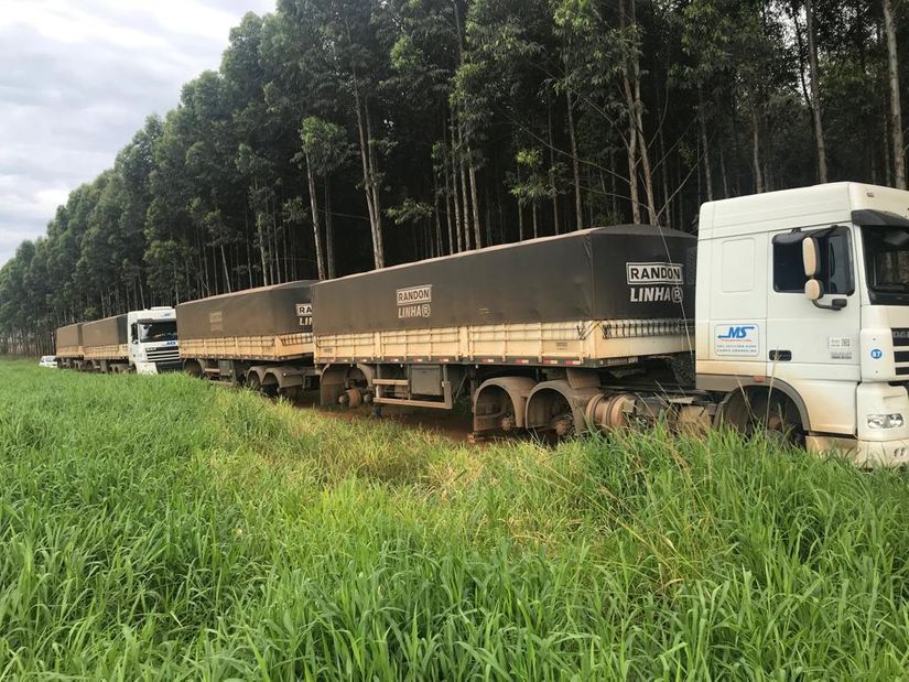 Bandidos roubam pneus de caminhões próximo a Rondonópolis 