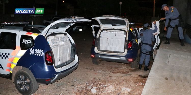 Polícia Militar prende indivíduo e faz apreensão record com mais de 13 mil maços de cigarros