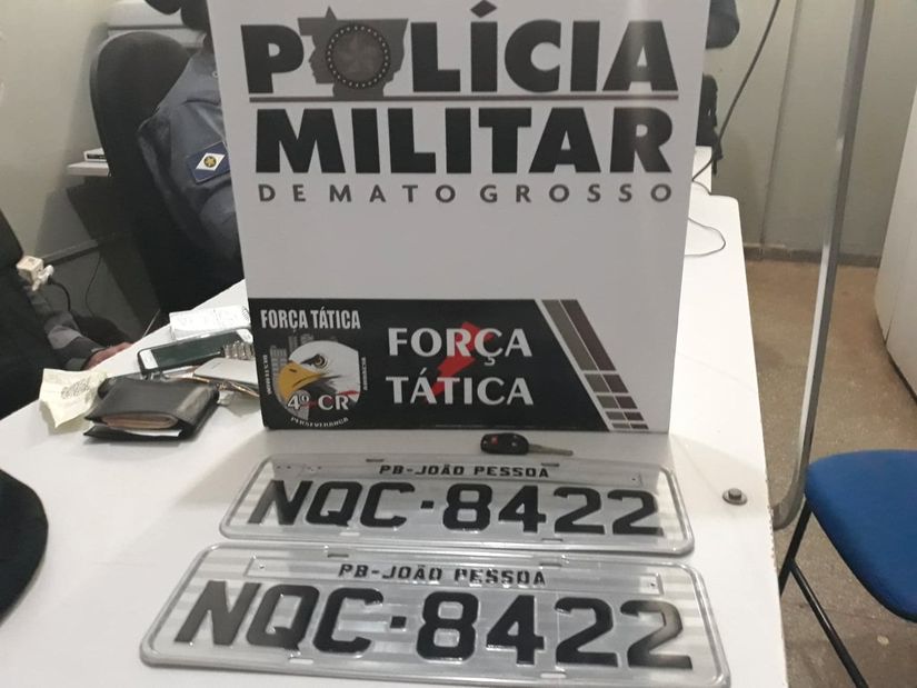 Polícia Militar prende suspeitos de clonar placas em Rondonópolis 