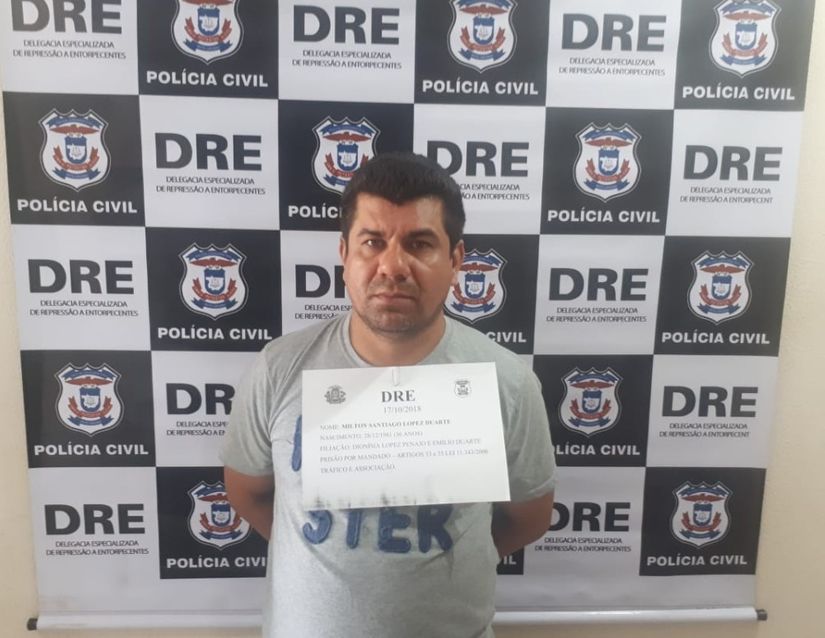 Grande fornecer de drogas de MT é preso pela Polícia Civil em Campo Grande 
