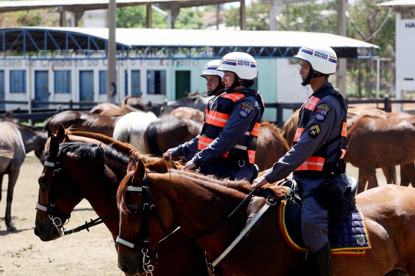 Técnica de Policiamento a cavalo de MT é ministrada para PM do Rio de Janeiro