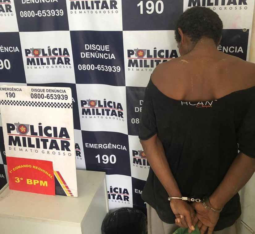 Homem é preso após agarrar e tentar estuprar mulher em matagal 