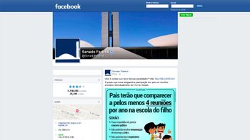 Página oficial do Senado chega a 2 milhões de seguidores na web