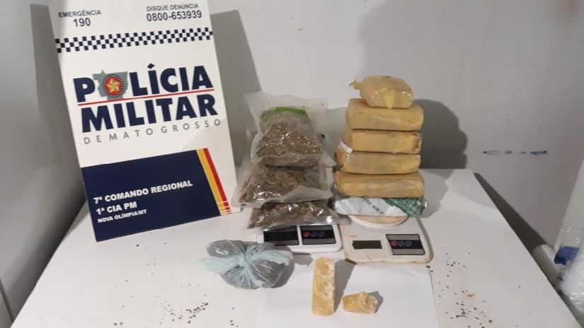 Traficante é preso com droga escondida em colchão