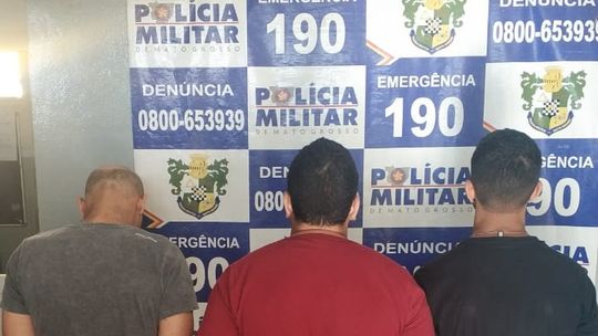 Trio é preso com notas falsa no centro de Rondonópolis