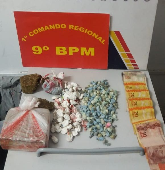 Traficante é preso pela PM ao tentar se esconder em esgoto
