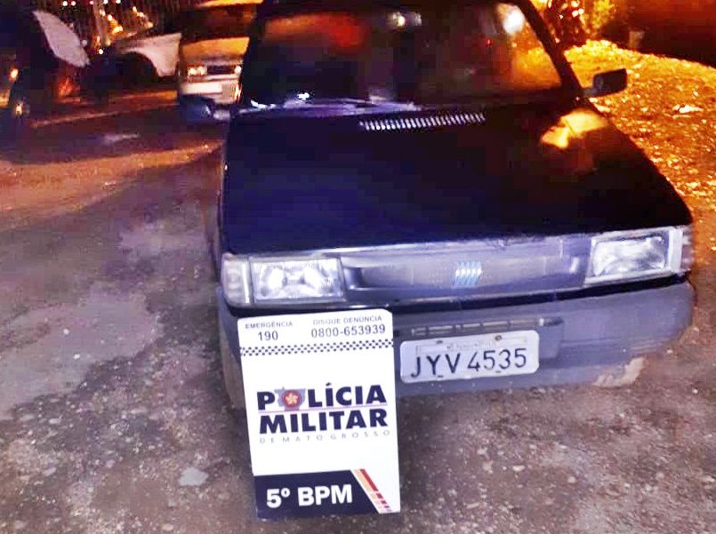 PM localiza veículo produto de furto no Parque Universitário