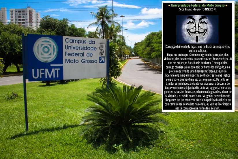 Site da Prefeitura de Cuiabá e UFMT são alvos de hackers no fim de semana