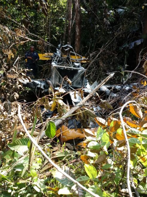 Avião cai, pega fogo e piloto não é encontrado em MT