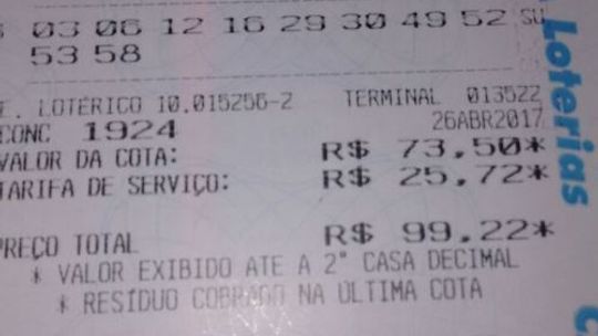 Aposta de Jaciara ganha R$ 101 milhões