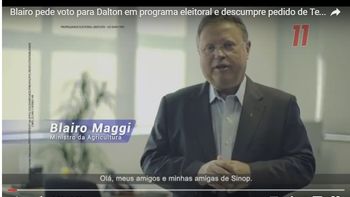 Ministro Blairo Maggi contraria Temer e grava programa eleitoral