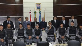 Policiais da Força Tática de Rondonópolis recebem homenagem 