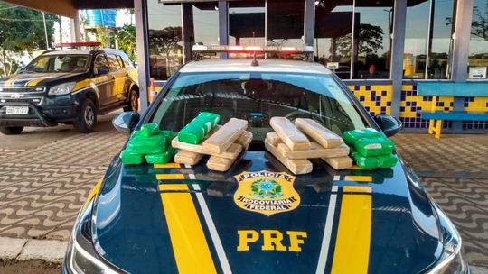 Droga que era transportada pelo adolescente. (Foto: Sirlei Alves / GazetaMT)