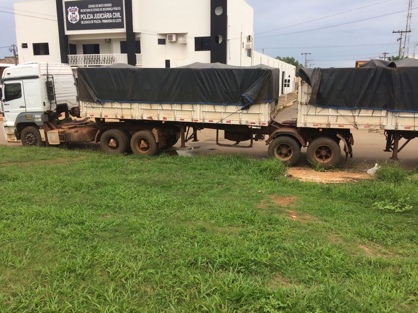 Caminhão trator é recuperado pela PJC e PRF de Primavera do Leste