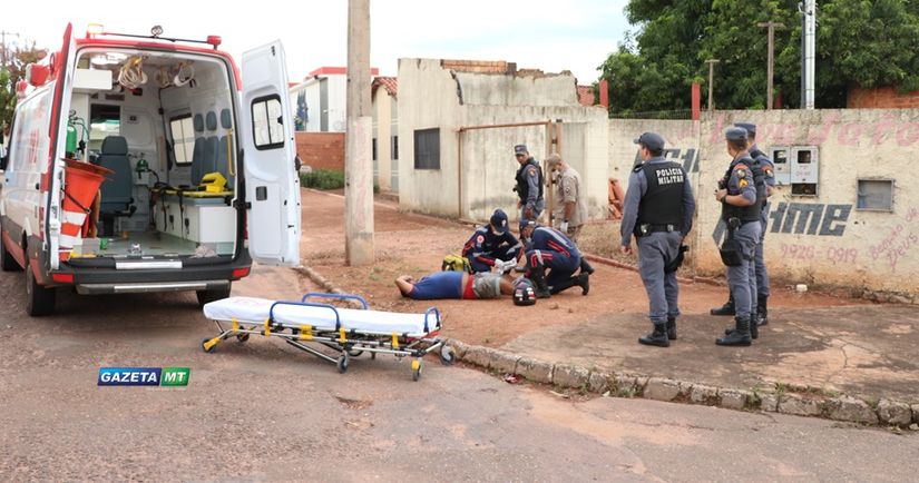 Durante roubo, assaltante é baleado e outro preso em Rondonópolis