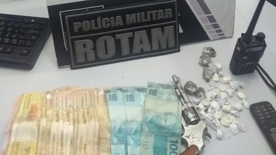 Traficante reage a abordagem da Rotam e acaba sendo baleado 