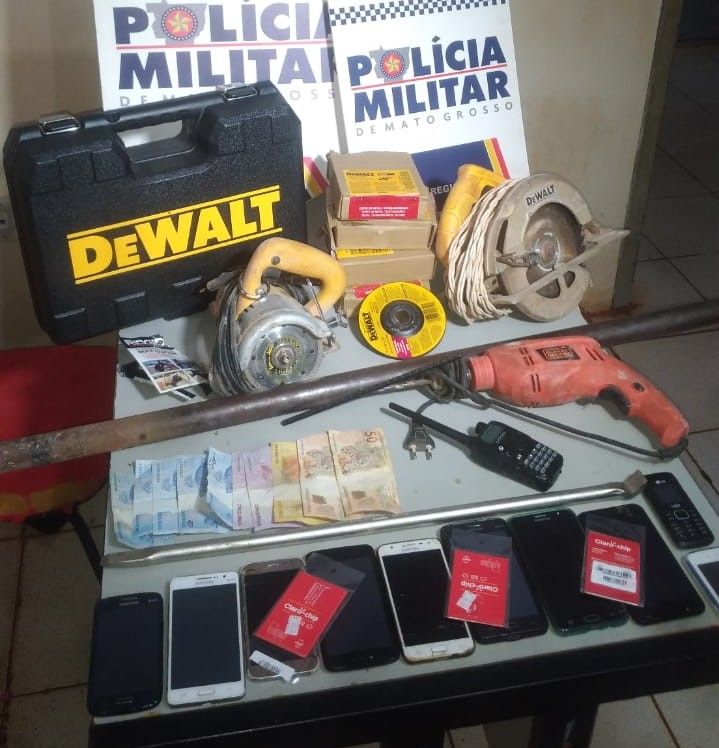 PM intercepta quadrilha, prende 8 e impede furto em agência do Bradesco em MT