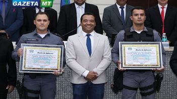 1º Tenente e Soldado da PM recebem moção de aplauso por gratificante trabalho prestado