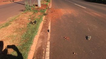 Motociclista morre após perder controle da direção e bater em poste em MT