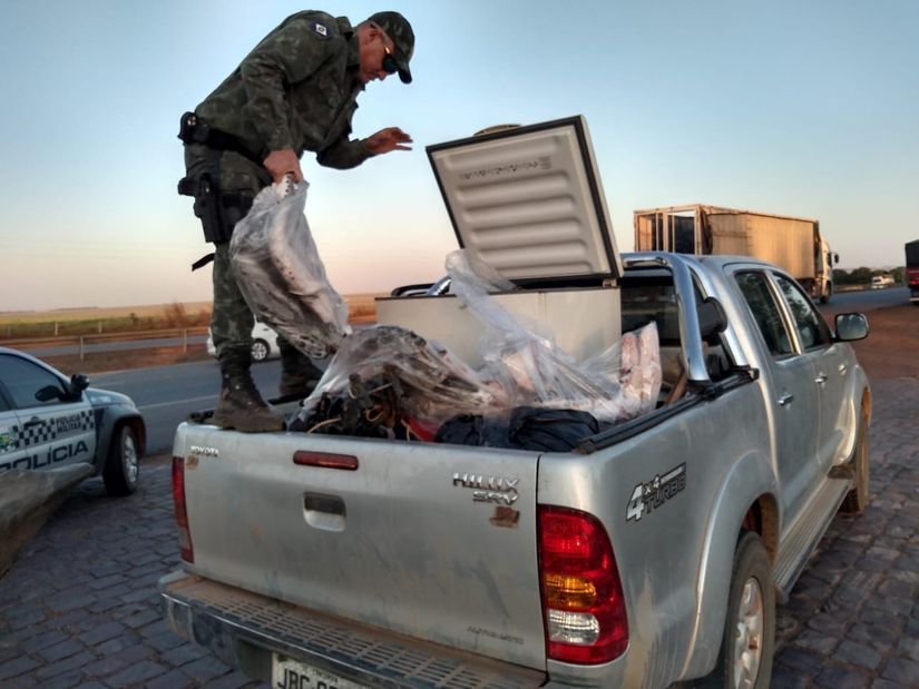 Polícia Ambiental de Rondonópolis apreende 162 kg de pescado irregular