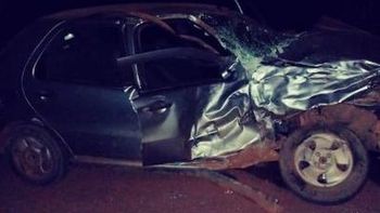 Acidente entre caminhonete e Palio deixa um morto e um ferido na MT-242