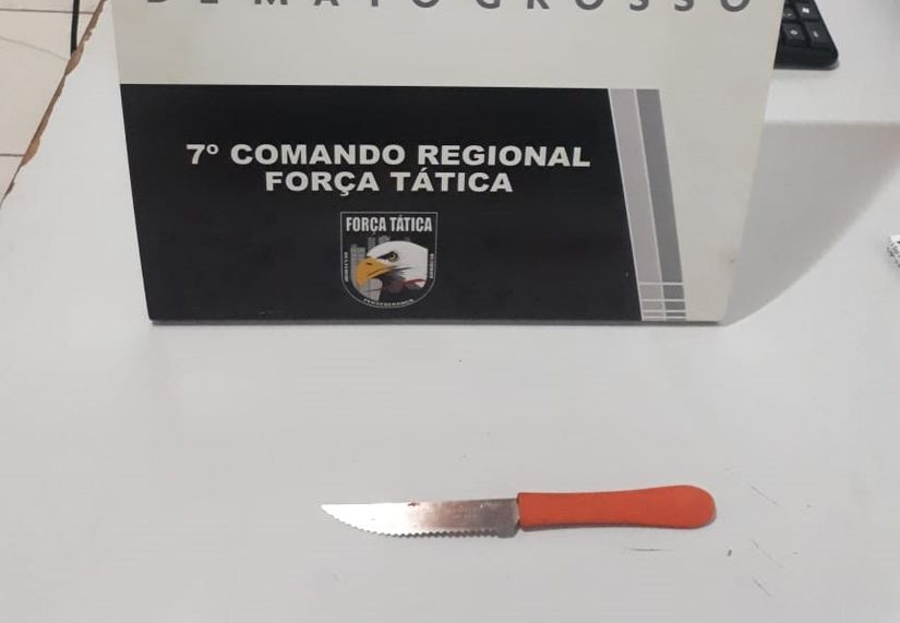 Grávida esfaqueia marido após ser agredida e acaba sendo presa pela PM 