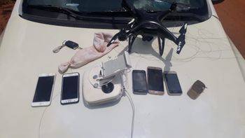 Dupla é presa ao tentar jogar celulares e drogas com Drone em penitenciária