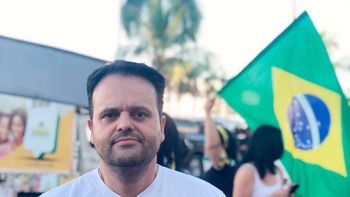 Delegado Claudinei participa de manifestação pró-Bolsonaro