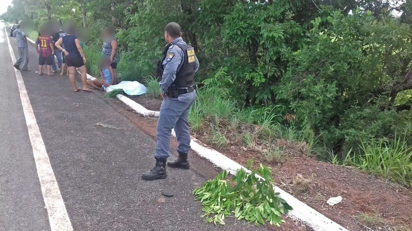 Idoso morre em acidente com motocicleta na MT-060