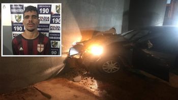 PM intercepta ladrão que bate veículo em muro de empresa durante fuga 