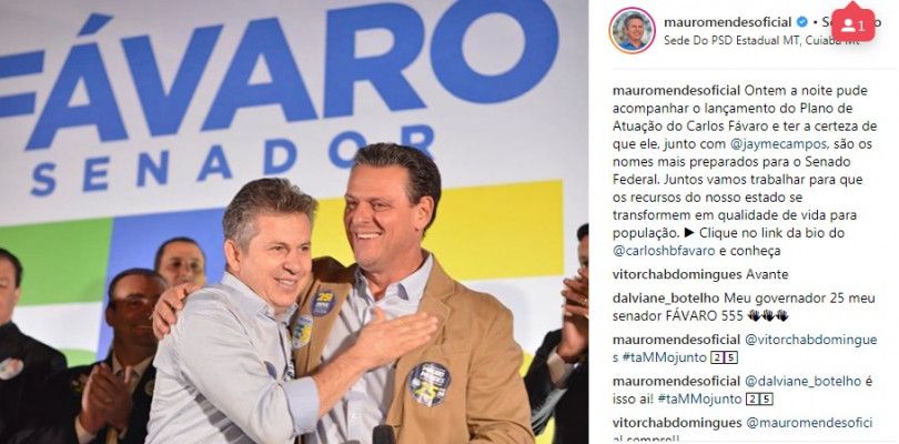Justiça exige que Mauro Mendes apague publicações em rede social