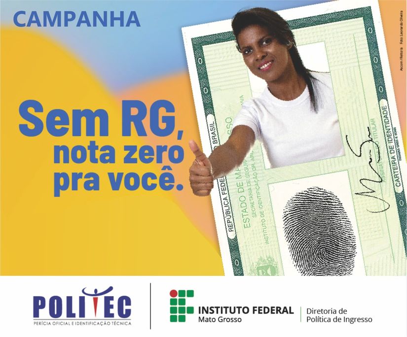 IFMT e Politec orientam sobre documentos necessários para inscrição em Processo Seletivo