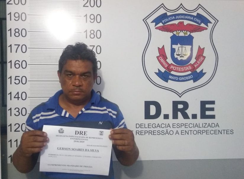 Suspeito de tráfico foragido de Alto Araguaia é preso em Cuiabá