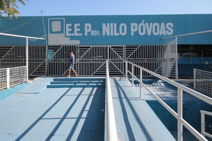 Escola Estadual Nilo Póvoas localizado no bairro Bandeirantes em Cuiabá (MT). (Foto: Divulgação)