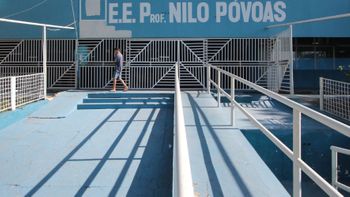 Escola Estadual Nilo Póvoas localizado no bairro Bandeirantes em Cuiabá (MT). (Foto: Divulgação)