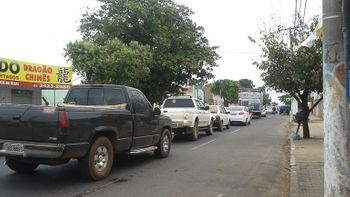 Construção de rotatória causa congestionamento na Marechal Rondon 