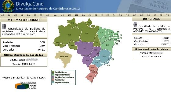 Dados dos candidatos de Rondonópolis já estão disponíveis; sistema tem 464.658 candidaturas no País