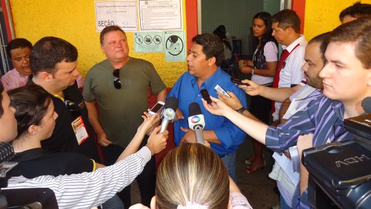 Ananias votou agora pela manhã e se mostrou tranquilo com relação ao resultado da eleição