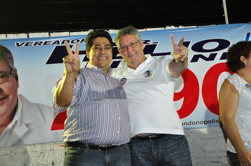 Candidato Ananias e a vice Valéria prestigiam lançamento da campanha a vereador Hélio Pichioni