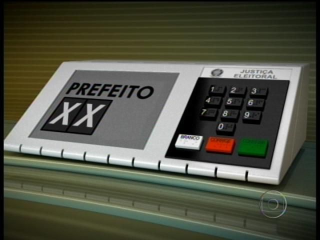 Primeiro voto na urna eletrônica é para vereador; Logo após é para o candidato a prefeito