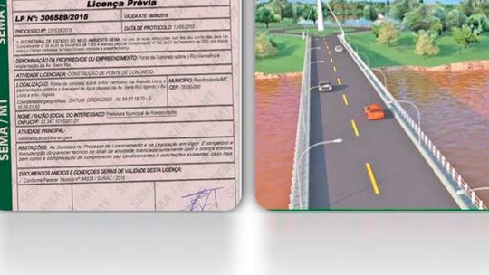 Prefeitura obtém licença ambiental para início das obras da ponte sobre o Rio Vermelho 