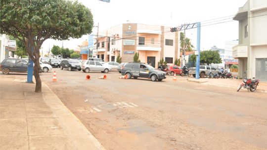 Obras e descaso com os motoristas