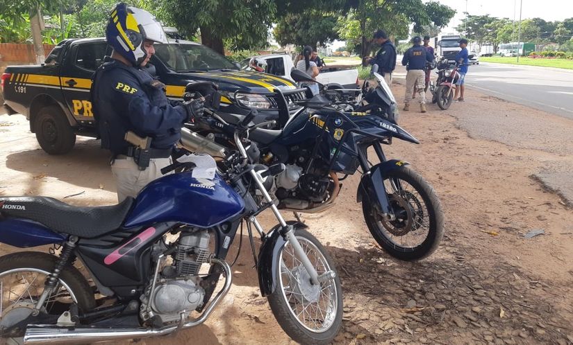 Mais de 600 motocicletas foram fiscalizavas. (Foto: divulgação PRF/)