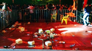 Pancadaria, preços de cabaré e piso desabando: Esse é o espaço Vip na arena de Shows da Exposul