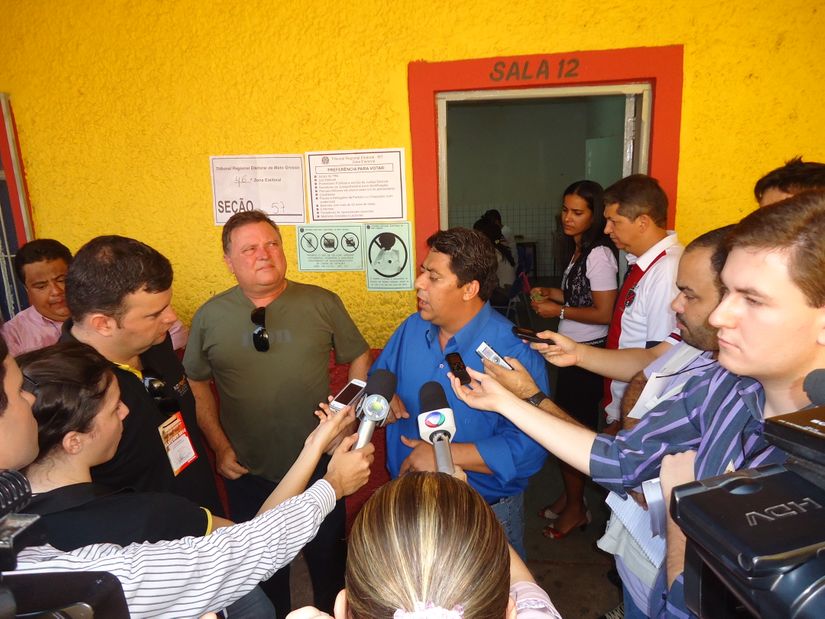 Ananias votou agora pela manhã e se mostrou tranquilo com relação ao resultado da eleição