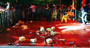Pancadaria, preços de cabaré e piso desabando: Esse é o espaço Vip na arena de Shows da Exposul