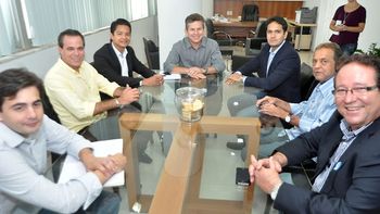 Após posse, Mauro Mendes e Mesa Diretora da Câmara se reúnem 