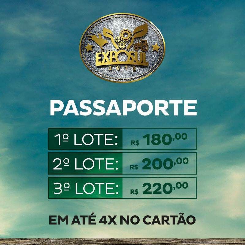 Exposul anuncia preços mais altos do que o habitual