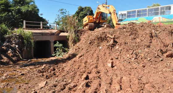 Obra de canalização do Canivete é 'lançada' novamente, mas com R$ 10 milhões a menos.