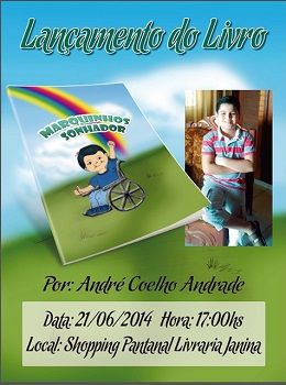 André Coelho lança livro infantil sobre Marquinhos Sonhador